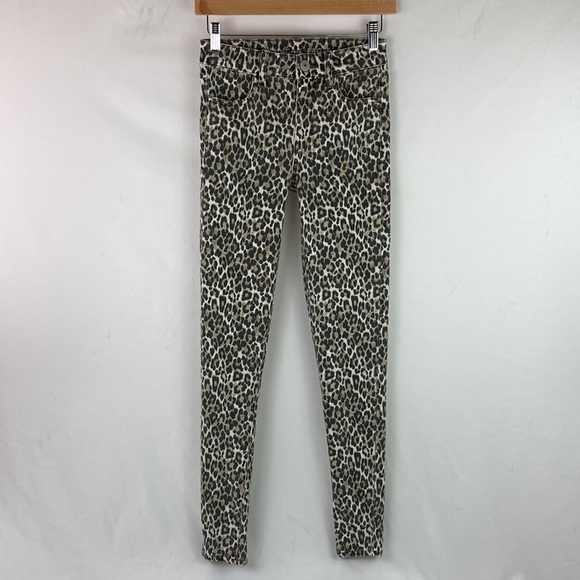 American Eagle Outfitters Denim - AMERICAN Eagle Leopard Print High-Rise Jegging 0